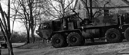 Heavy military equipment was used in the raid.